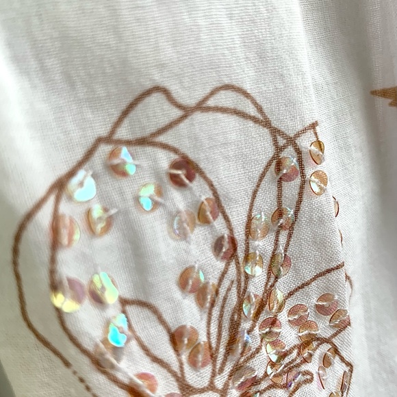 Jonathan Martin Studios Summer Dress Cute Floral Pattern with Shimmer 12 - Picture 10 of 11